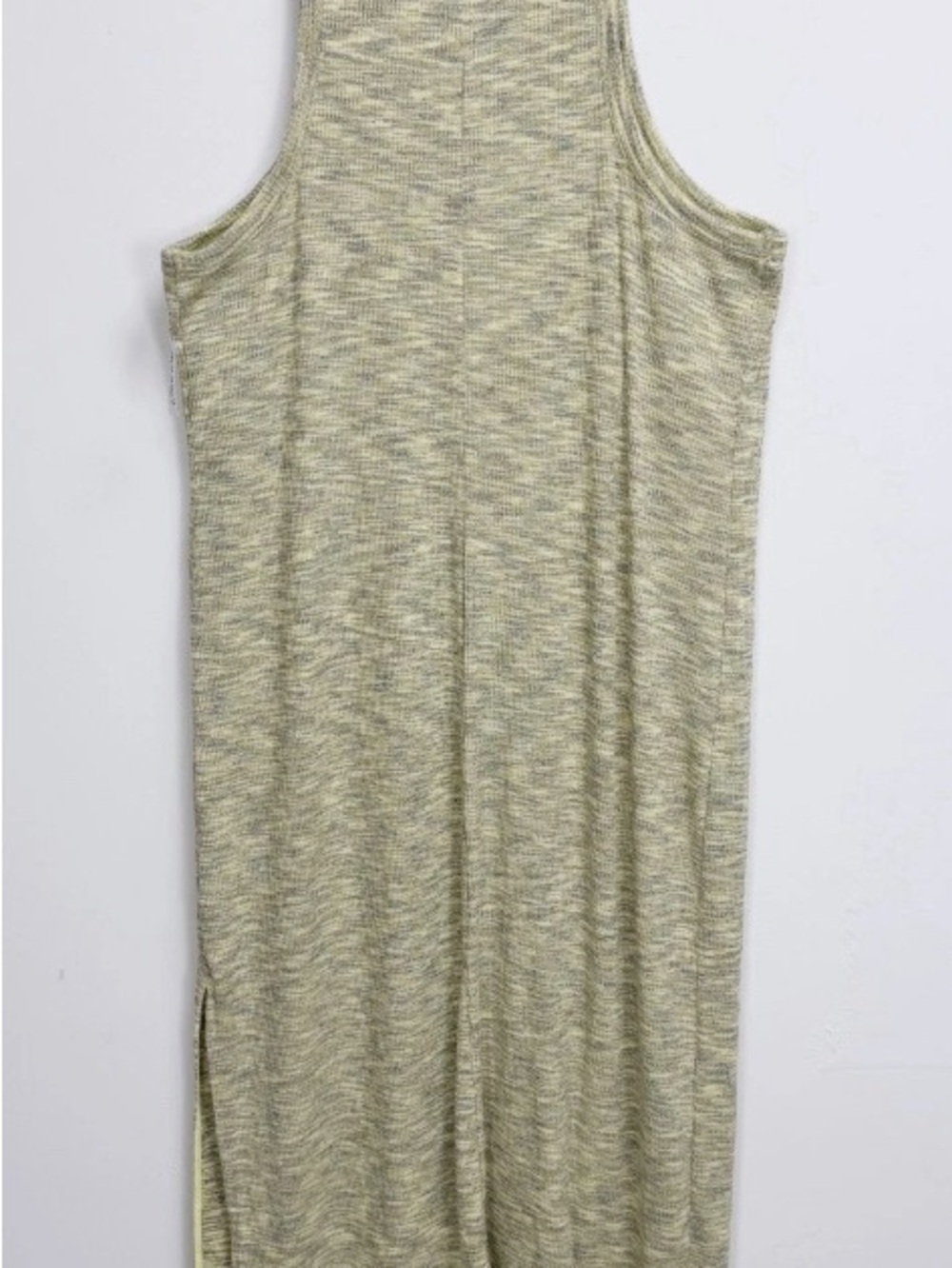Sleeveless Heathered Olive-Grey Tank Top